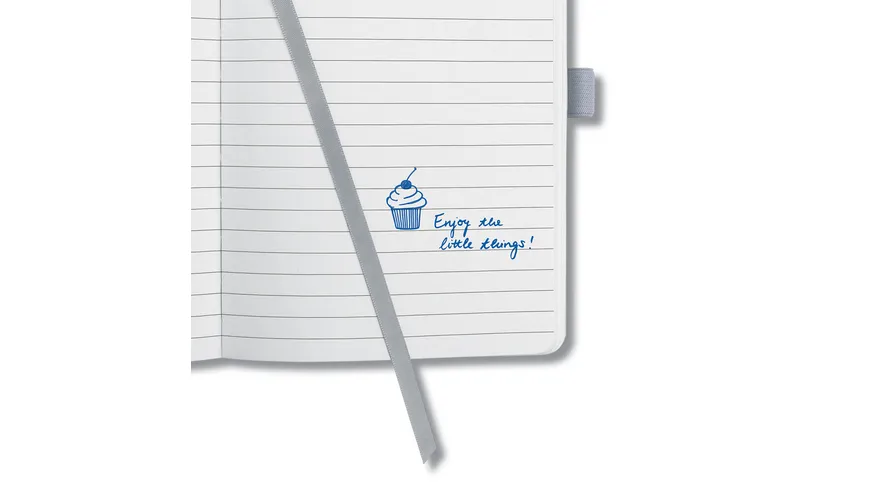sigel Jolie Notizbuch liniert Glacier Grey 135 x 203 x 16mm