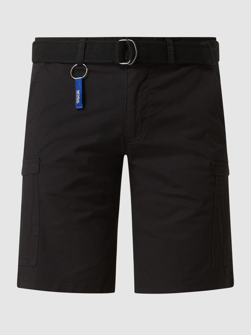 Cargoshorts mit Stretch-Anteil in schwarz