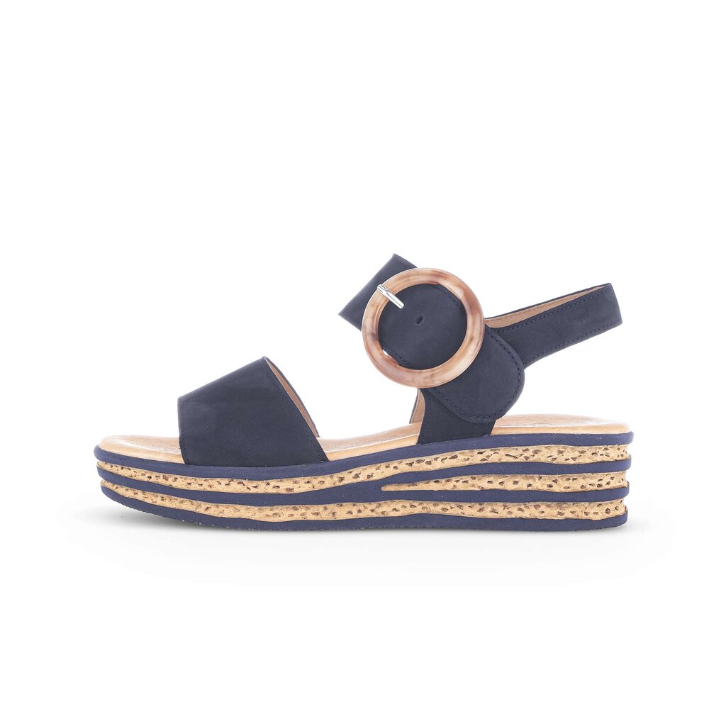 Gabor fashion Plateau Sandale blau
