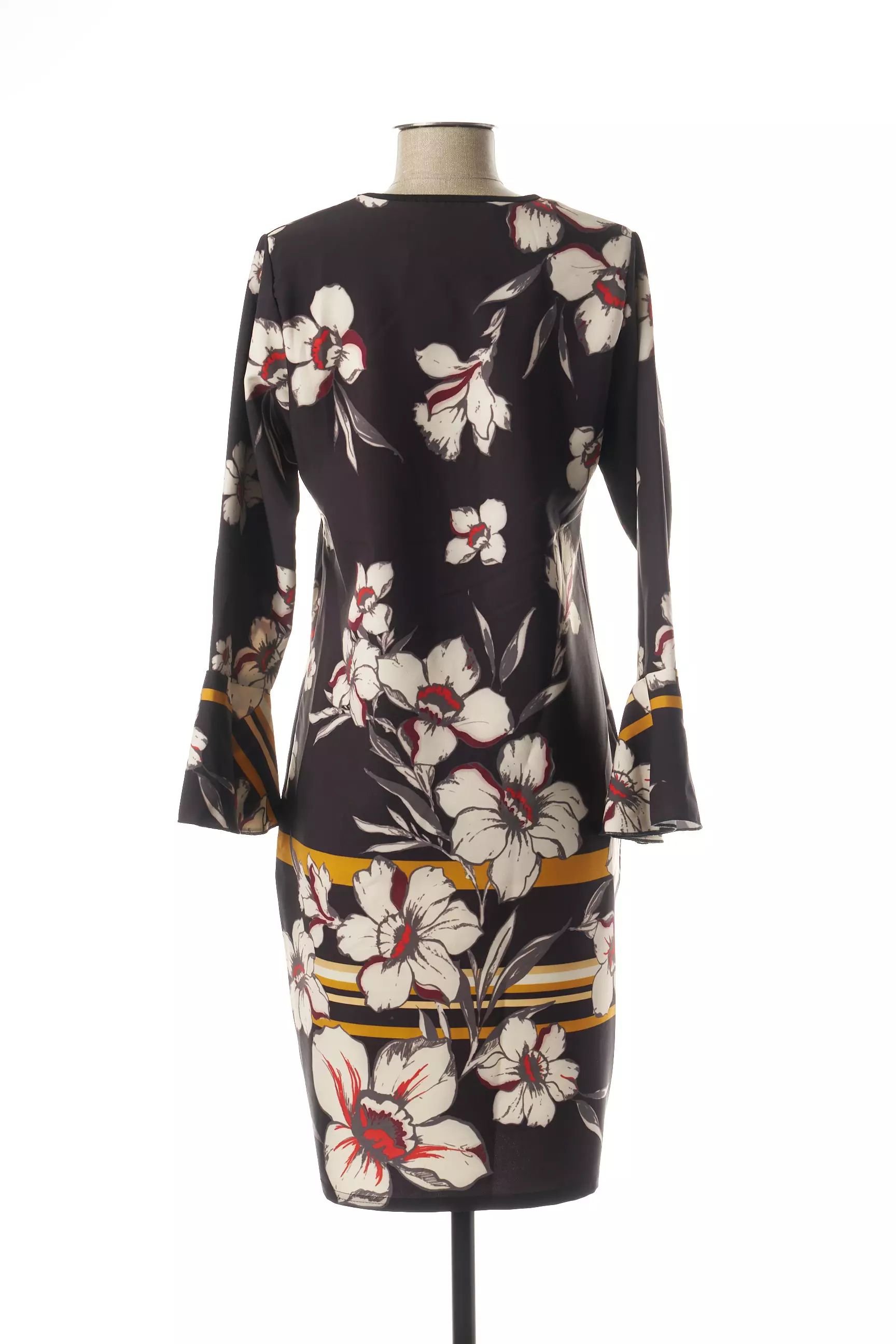 Quatre Vingt Jours Robes Mi Longues Femme couleur noir