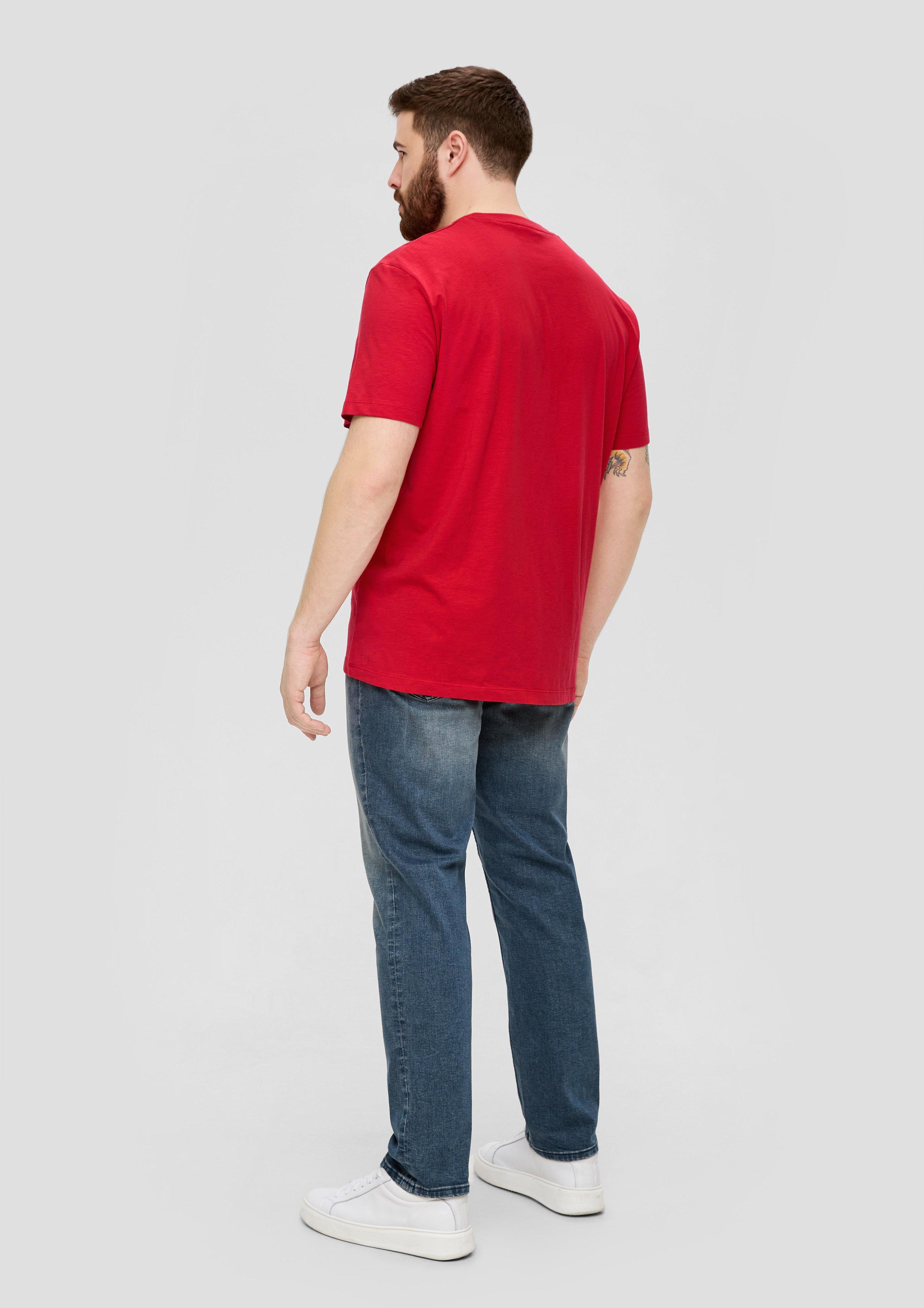 Baumwollshirt mit Ikat-Frontprint  2143242-31D1