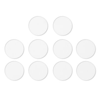 Clear Acrylic Bases: Round 90mm (10)