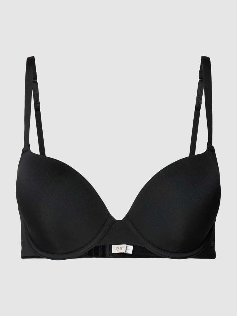 Schalen-BH mit vorgeformten Cups Modell 'MICRO' in schwarz