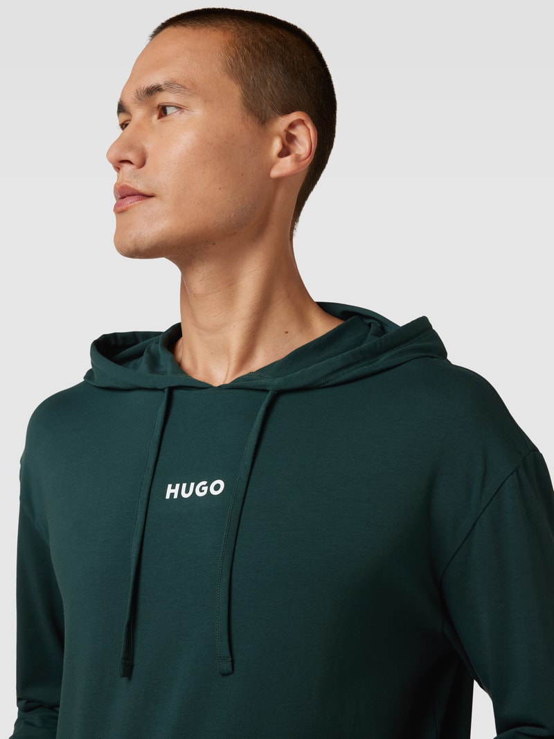 Hoodie mit Label-Print in bottle
