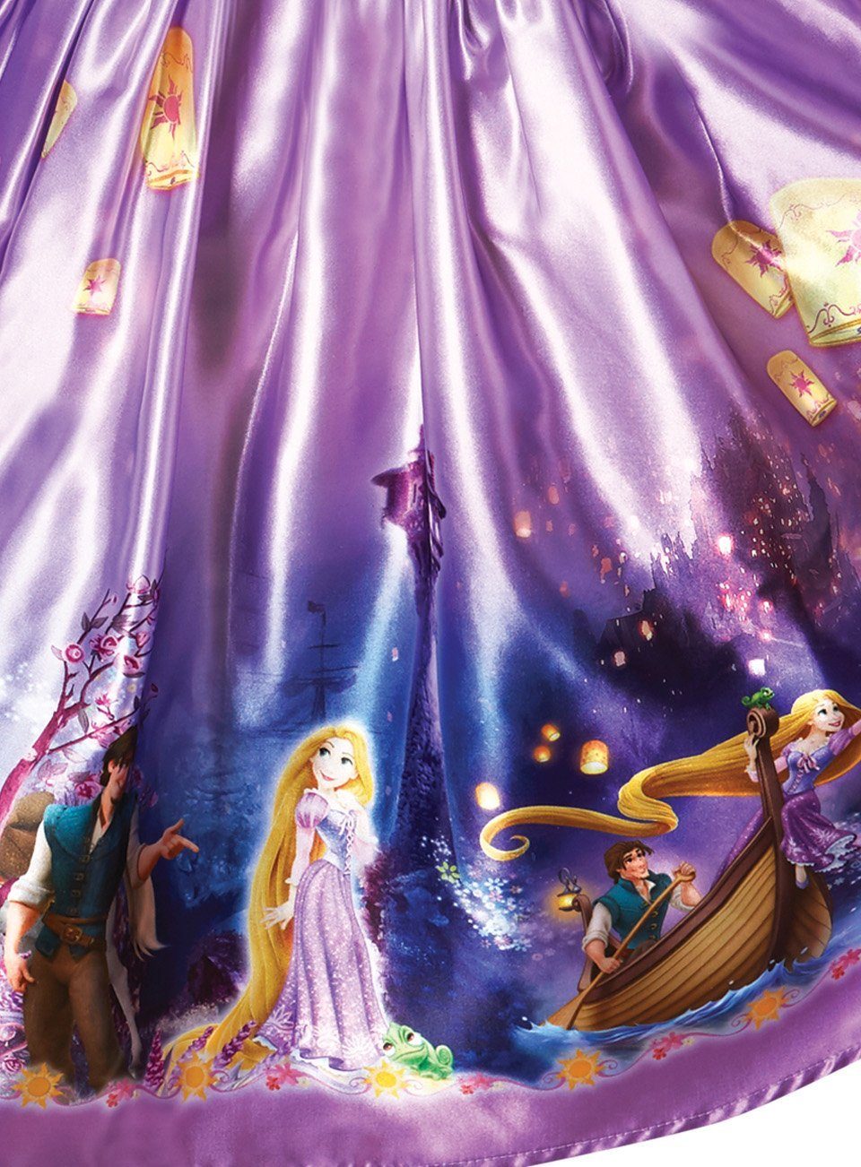 Rubie´s Kostüm  Prinzessin Rapunzel Dream Kinderkostüm, Traumhaftes Prinzessinnenkleid mit Szenen aus dem -Spielfilm