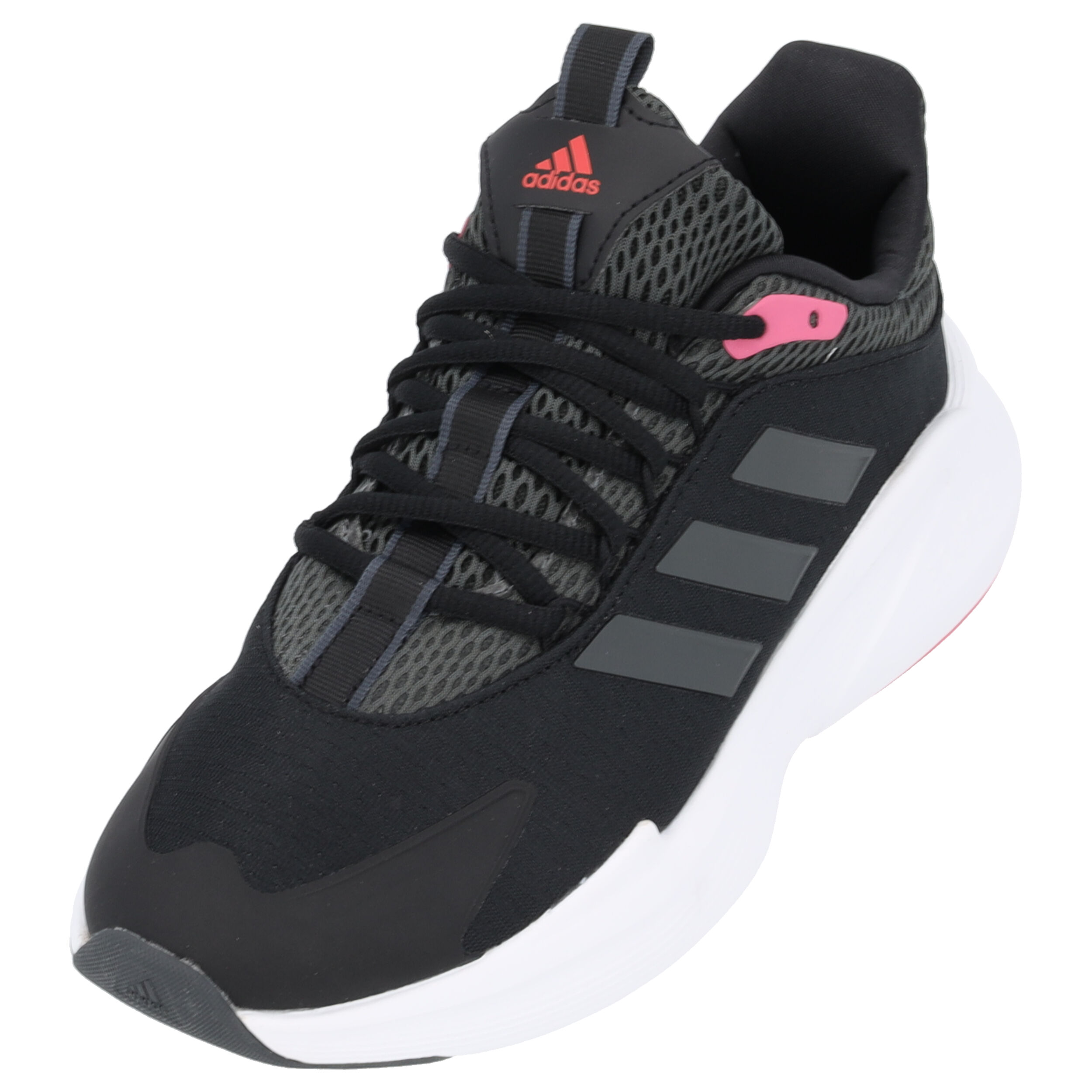 Adidas Alphaedge W, Sneakers Low, Damen, Schwarz/Grau/Pink