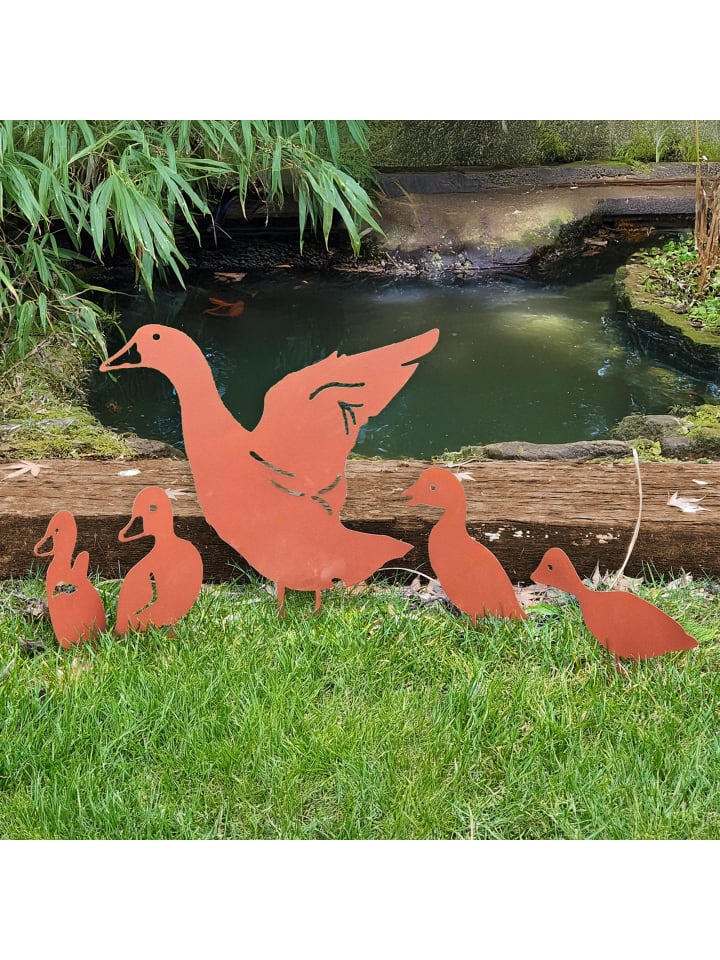 UNUS Gartensteker Enten Set in Braun günstig kaufen onesize