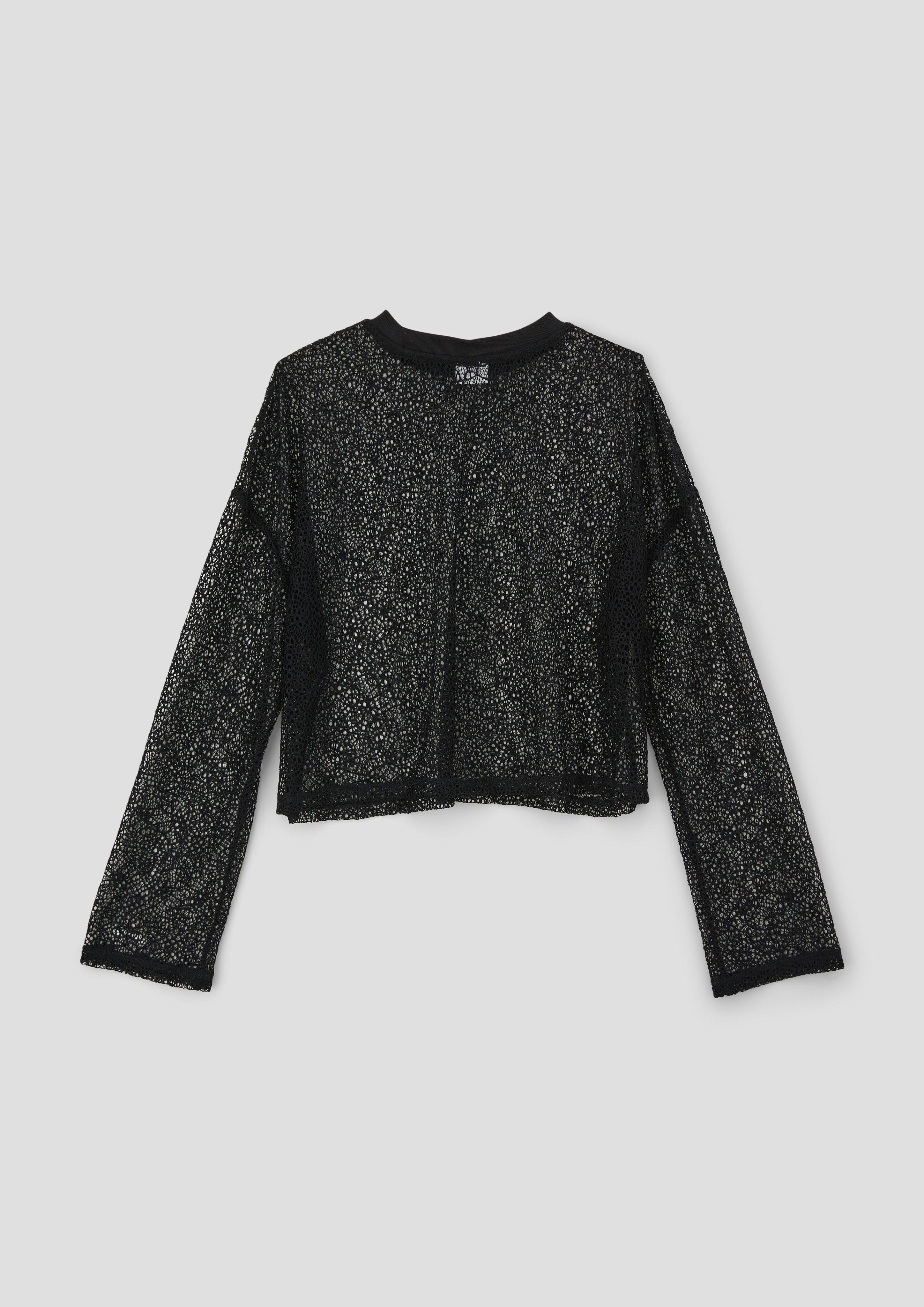 Langarmshirt aus Netz-Spitze  2141546-9999
