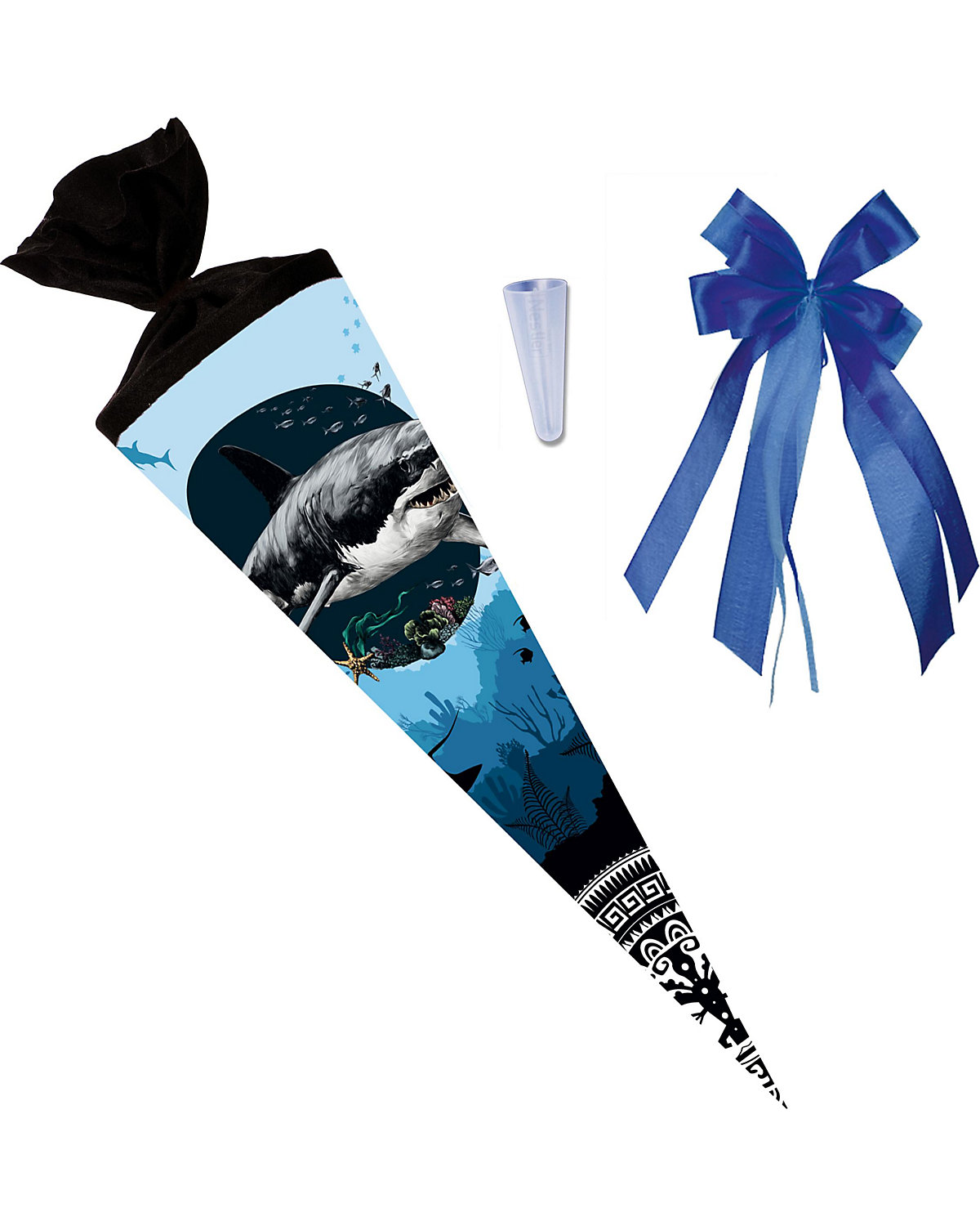 Schultüten-Set Shark Attack 3-tlg., 70 cm