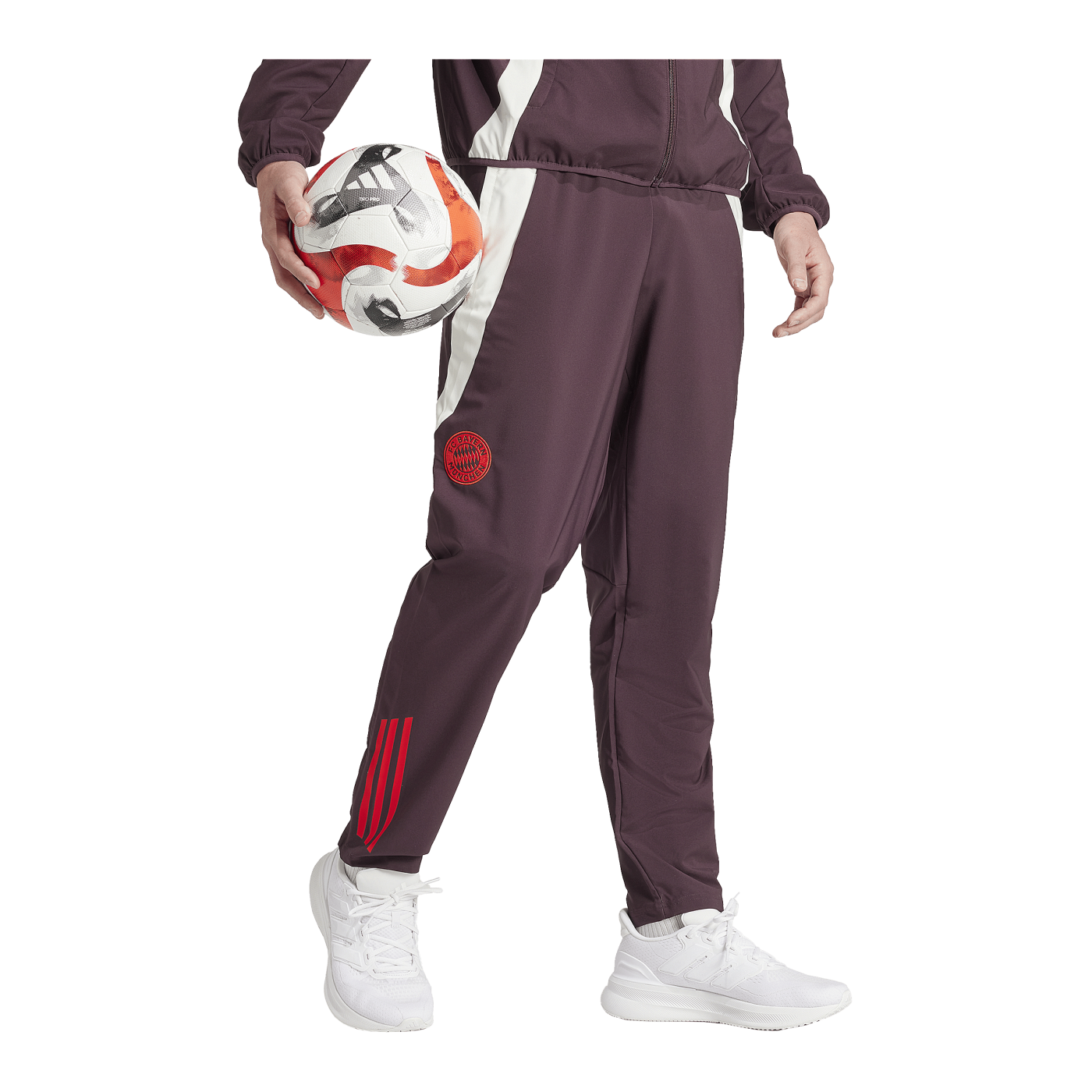 adidas FC Bayern München Prematch Hose 2024/2025 Rot