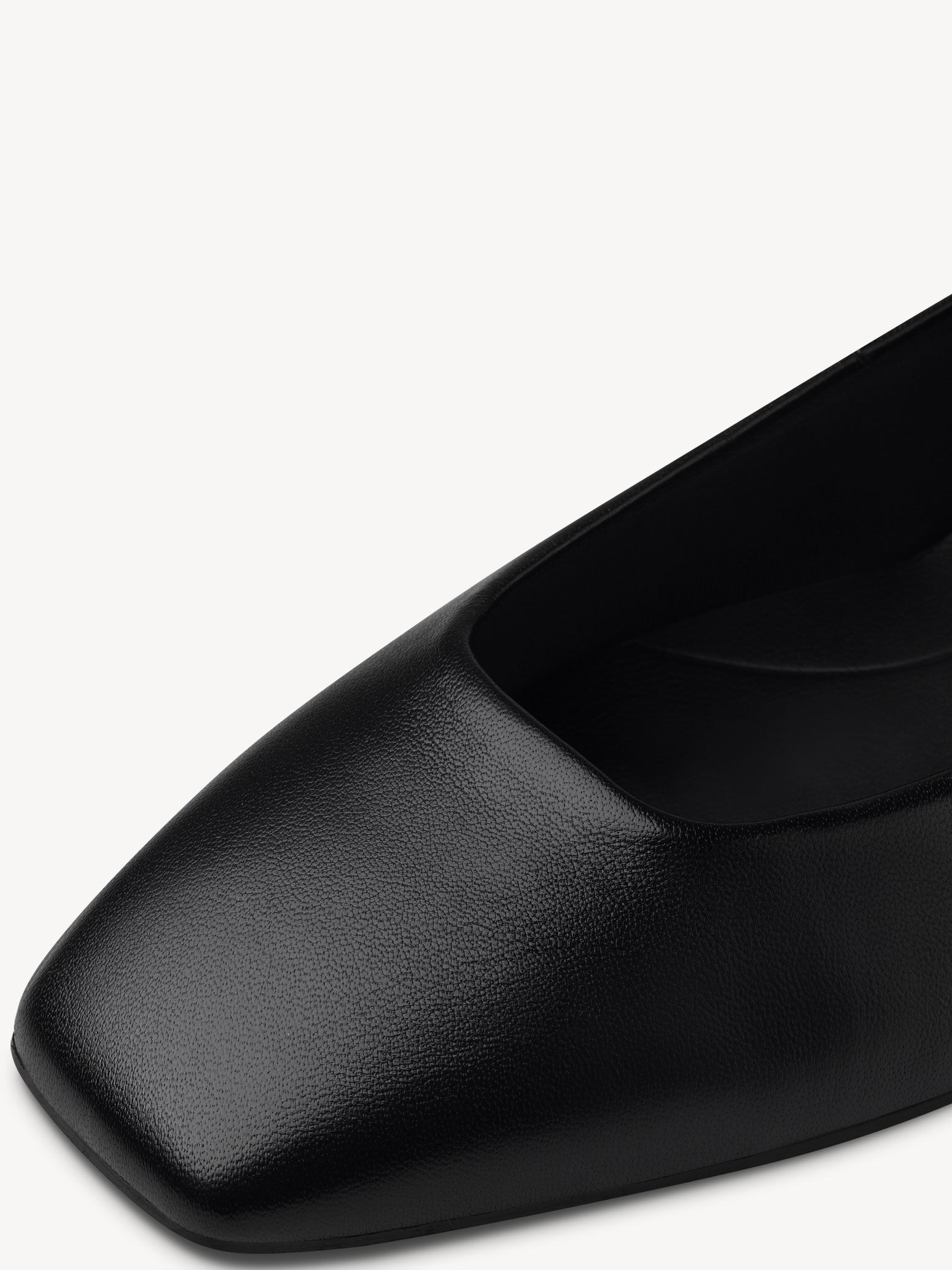 Ballerine en cuir - noir