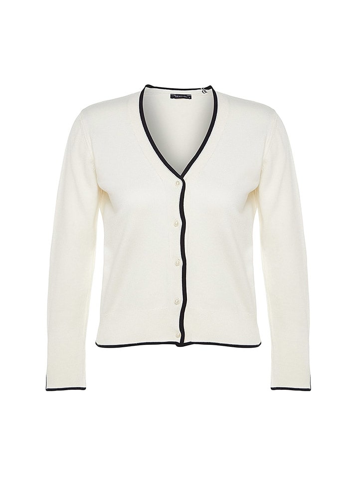 trendyol Cardigan in Creme/ Schwarz günstig kaufen