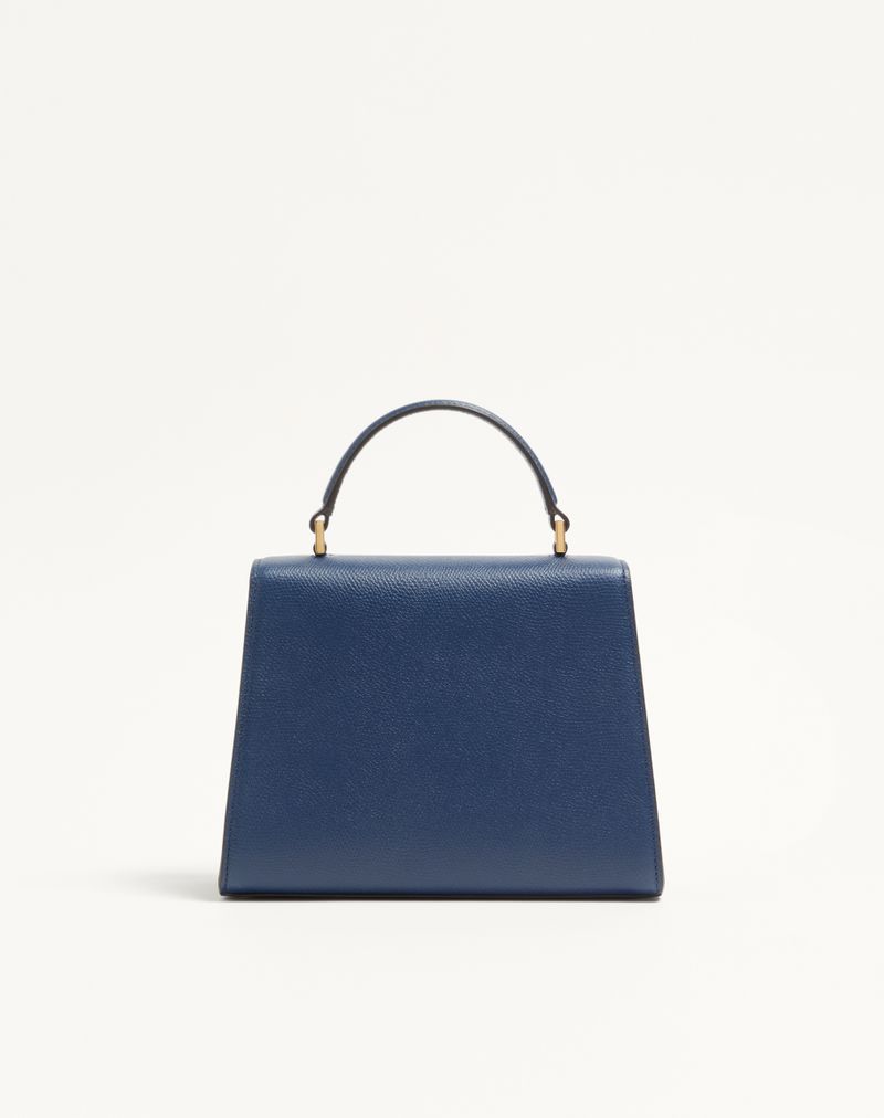 Bolsa Valentino Garavani Vsling pequena em couro de bezerro granulado.