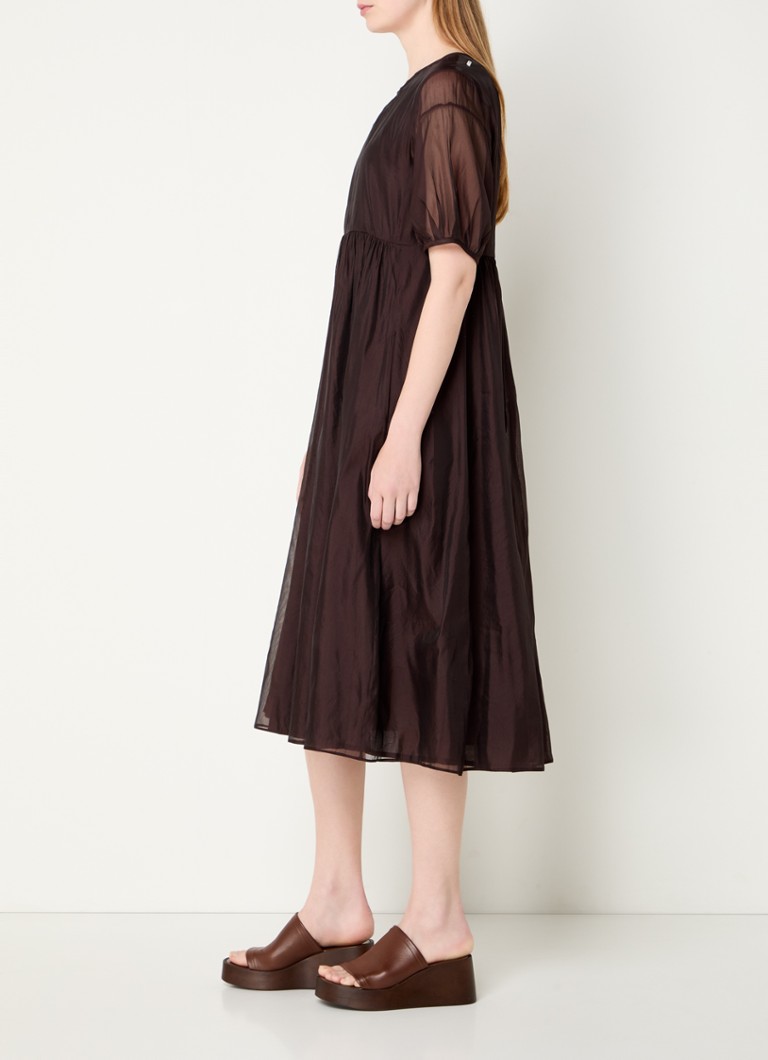 Abito midi Fatoso di MaxMara in misto seta