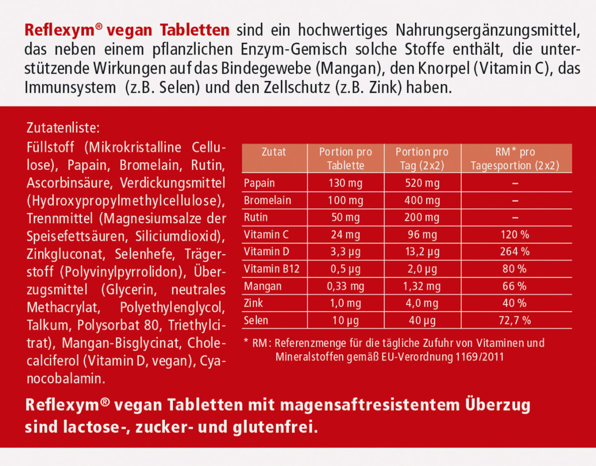 Reflexym vegan Tabletten, 100 St