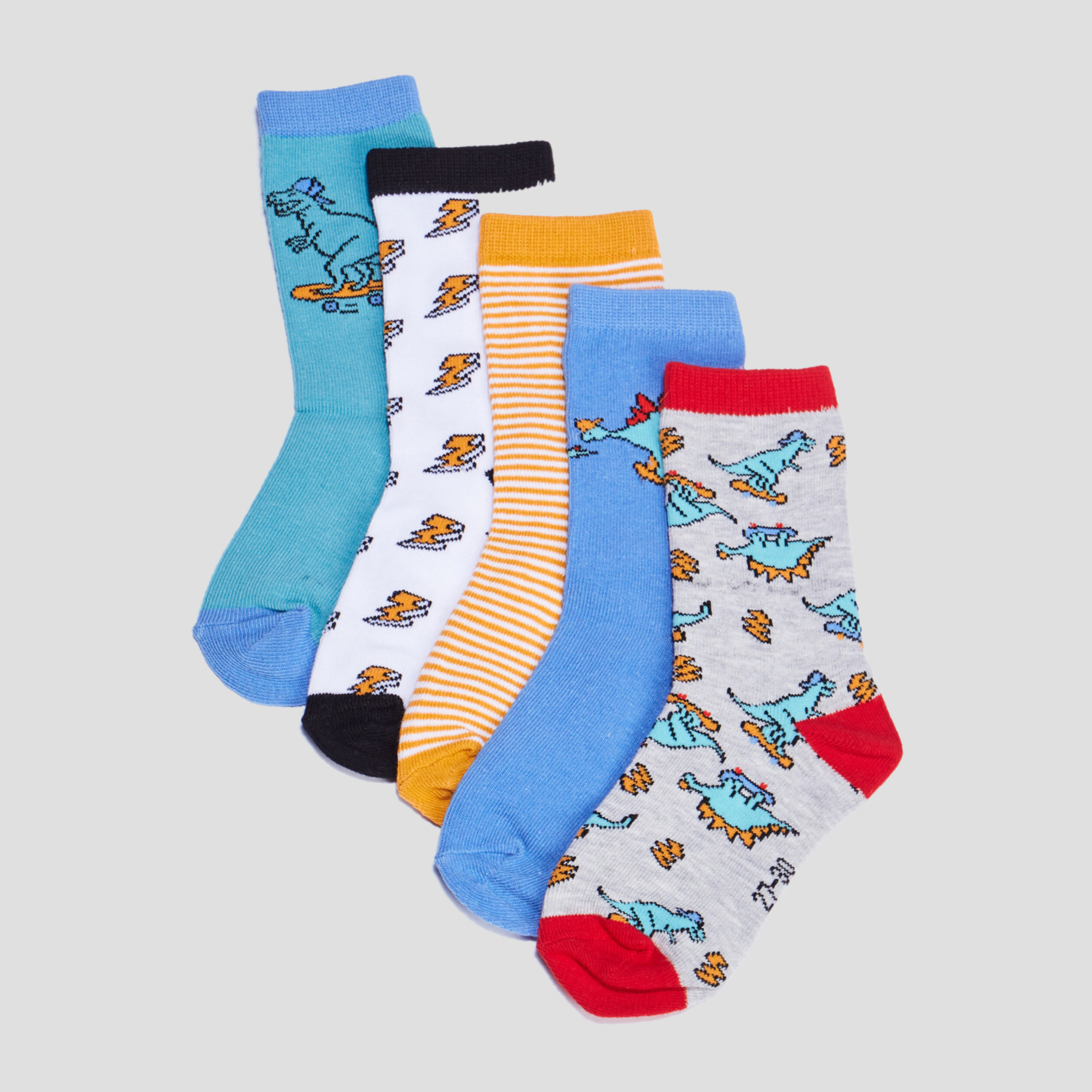 Lot 5 paires chaussettes bleu garçon | La Halle