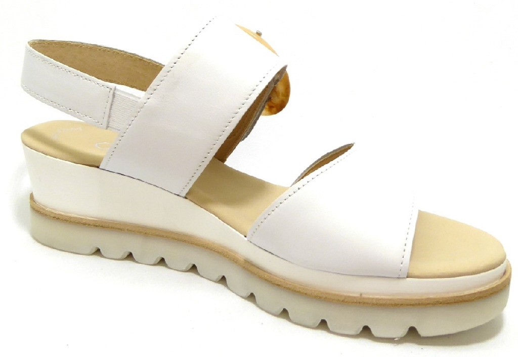 GABOR Riemchen Sandalen weiss
