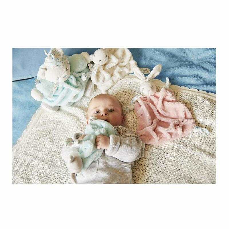 Doudou lapin rose poudré Plume 20 cm Kaloo