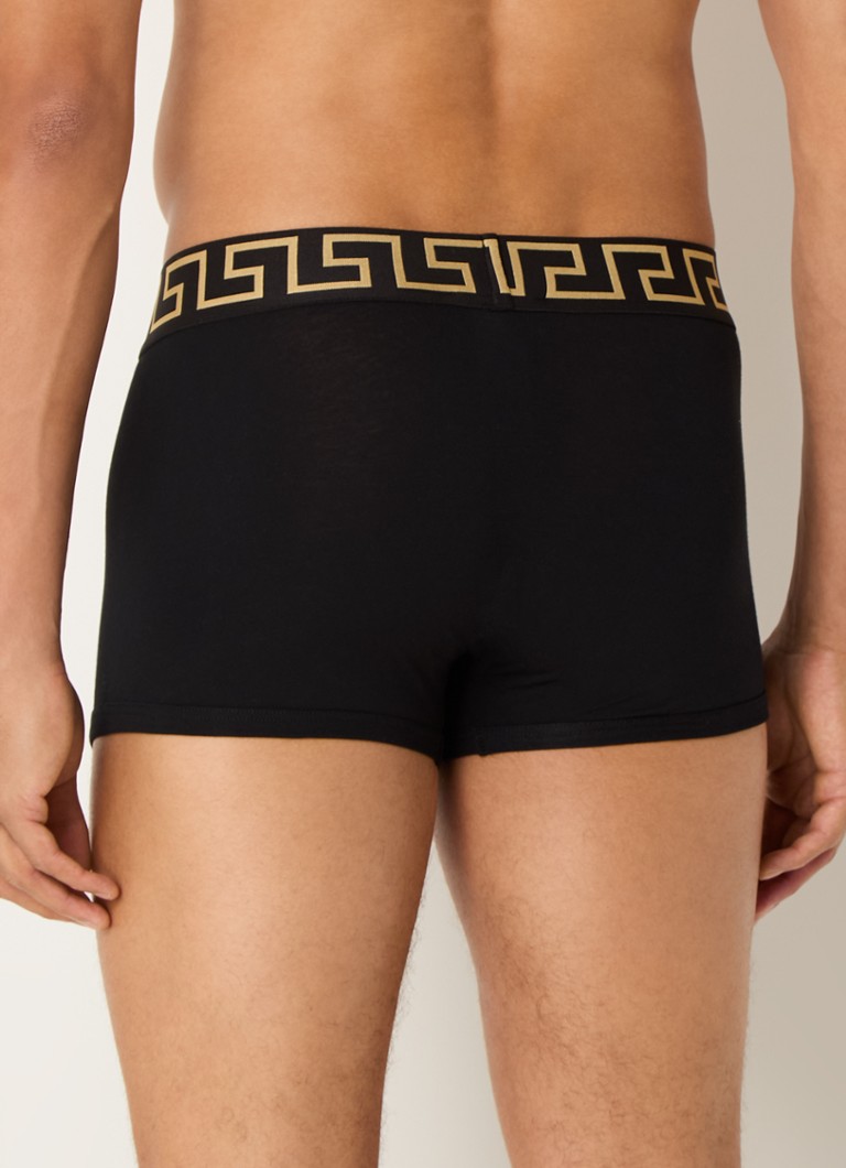 Versace logós derékpántos boxeralsó, 3 darabos kiszerelésben