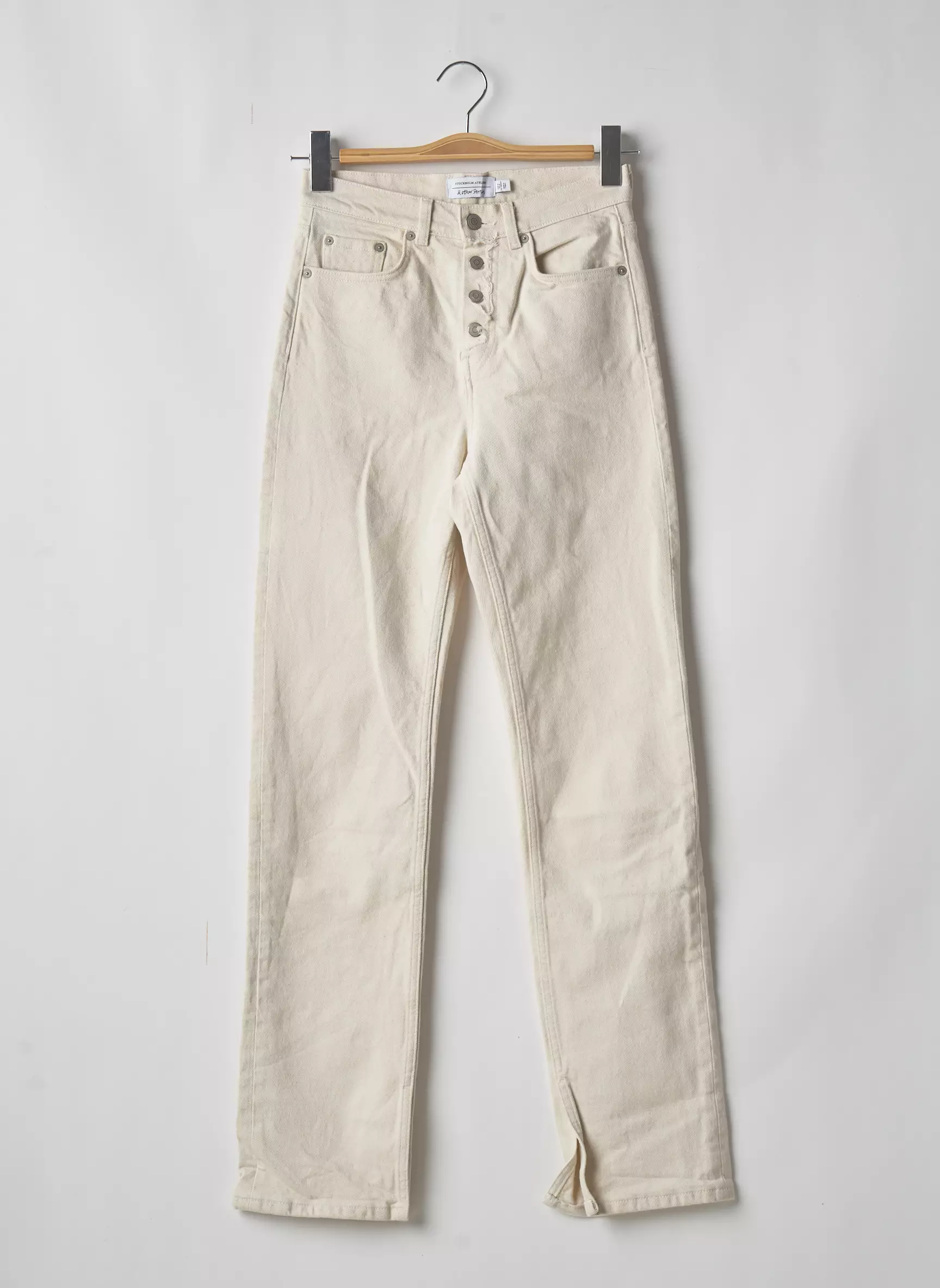 Other Stories Pantalons Droits Femme couleur beige