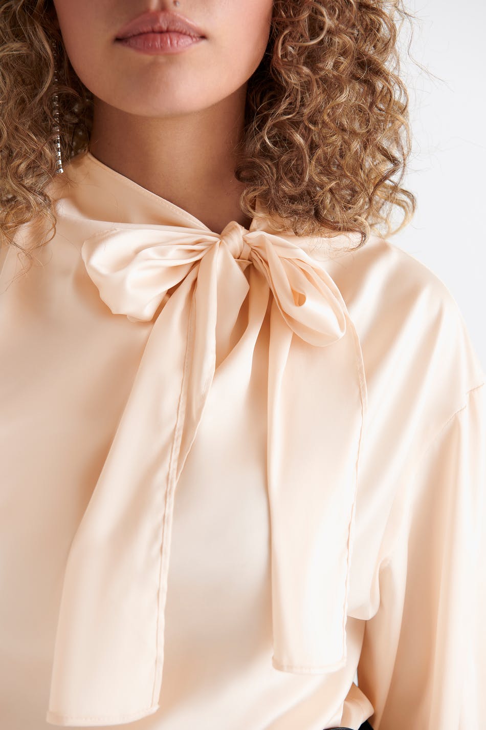 Holly tie neck blouse