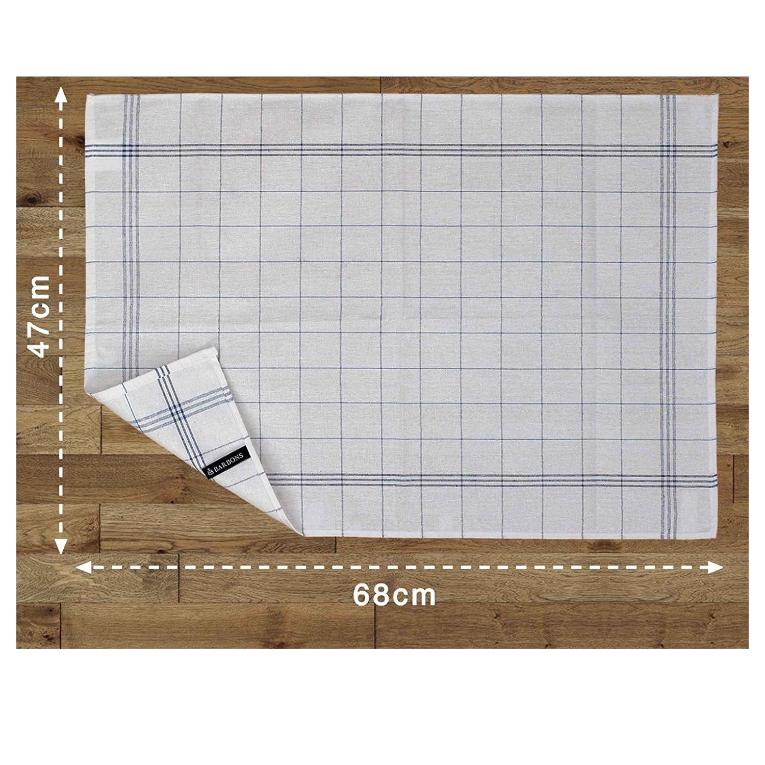 AMR HOME Geschirrtuch Geschirrtücher Baumwolle Allzweck Tücher Küchentücher Trockentuch, (10 er, 10-tlg, Größe 50x70 cm), Geschirrhandtücher, Premium Qualität, 100% Baumwolle, Blau