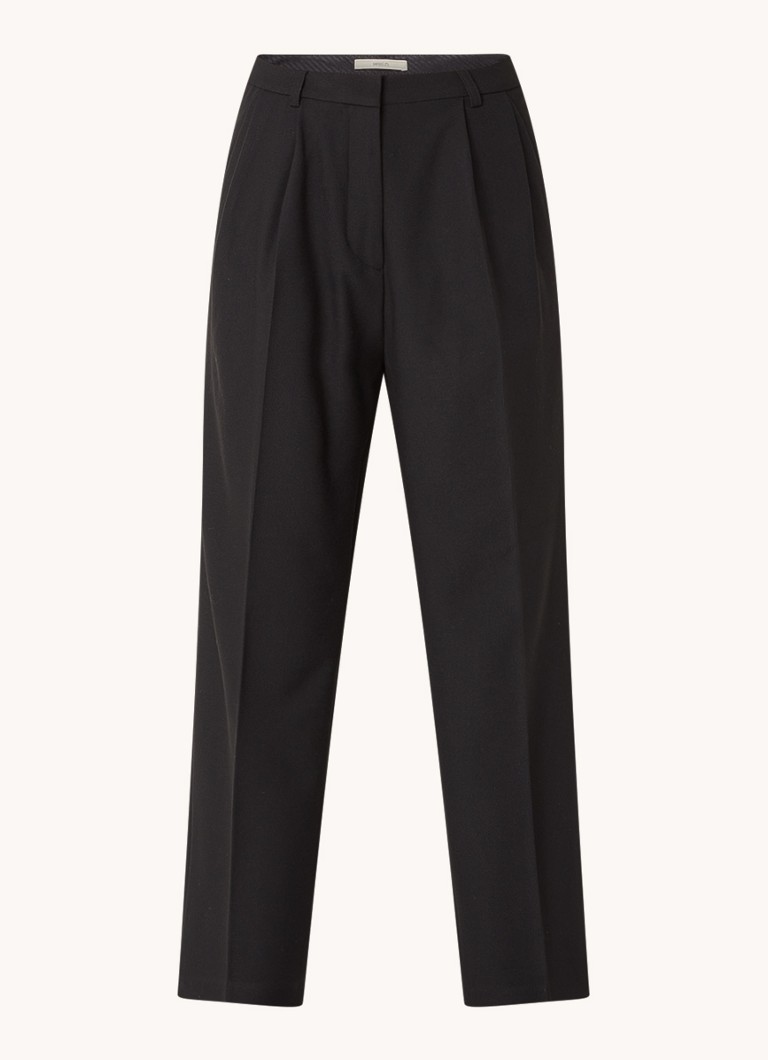 Pantaloni Sessùn Trevor Stretch cu talie joasă și croială dreaptă