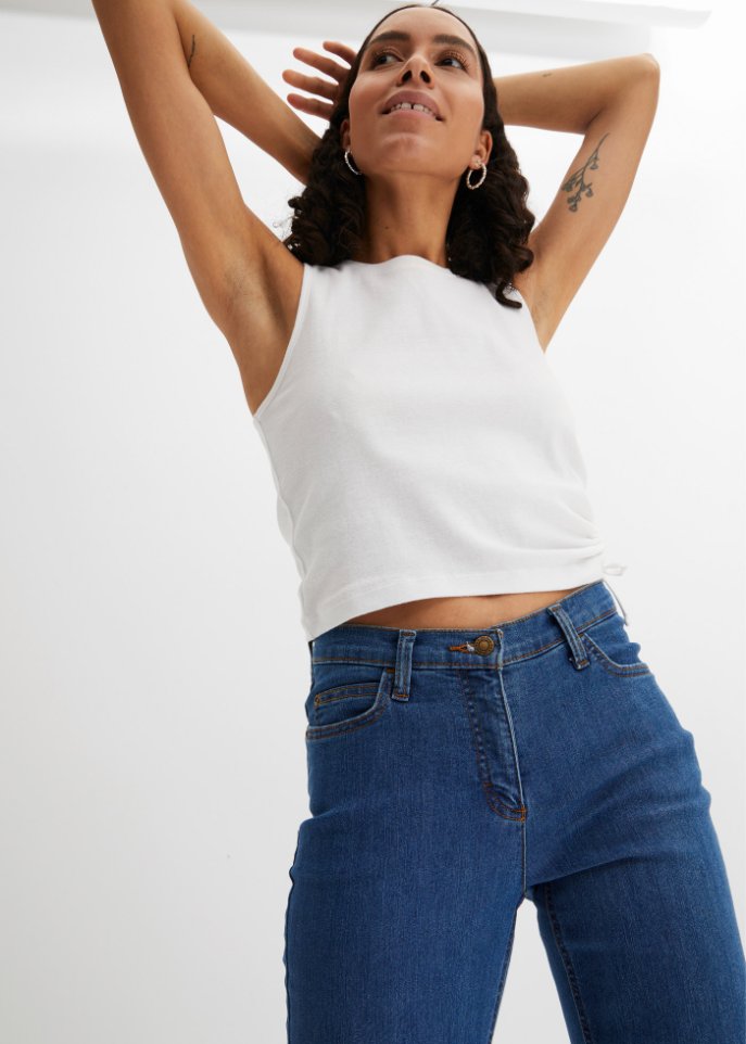 Komfort-Stretch-Jeans Bootcut