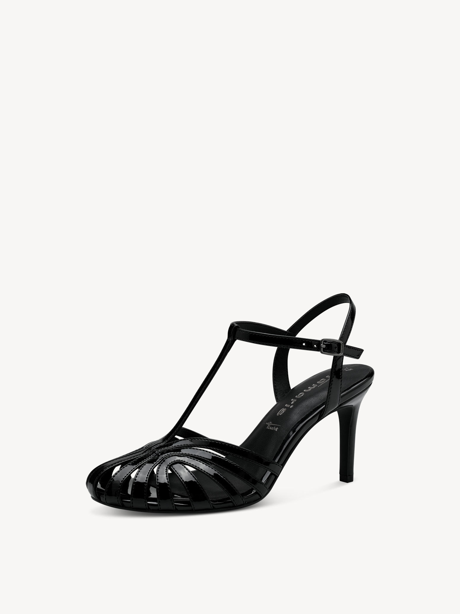 Sandale à talon - noir