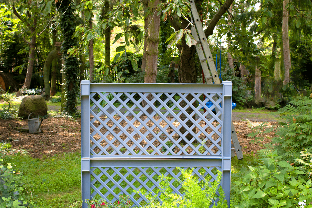 KHW KHW Pflanzkasten groß mit Spalier (2-teilig) 100 cm grau