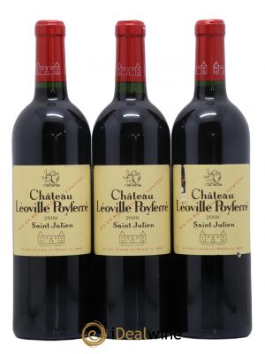 Château Léoville Poyferré 2ème Grand Cru Classé  2009 - Lot de 3 Bouteilles