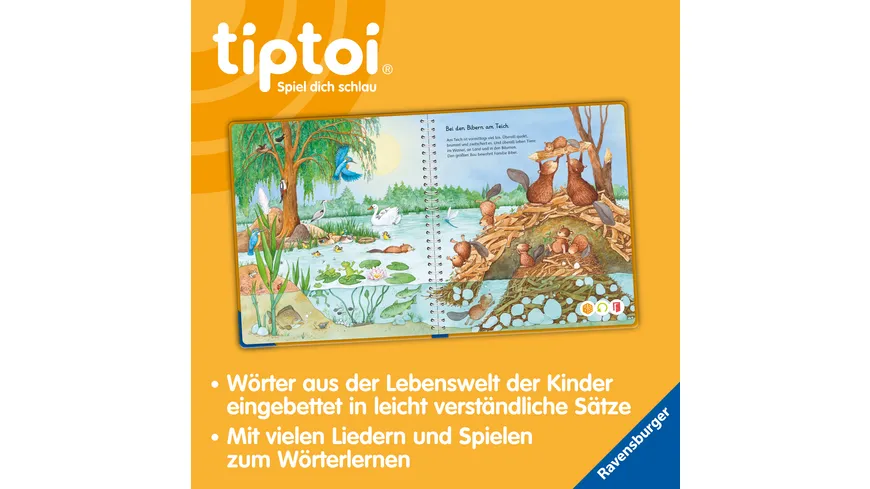 Ravensburger tiptoi - Mein Wörter-Bilderbuch Tiere