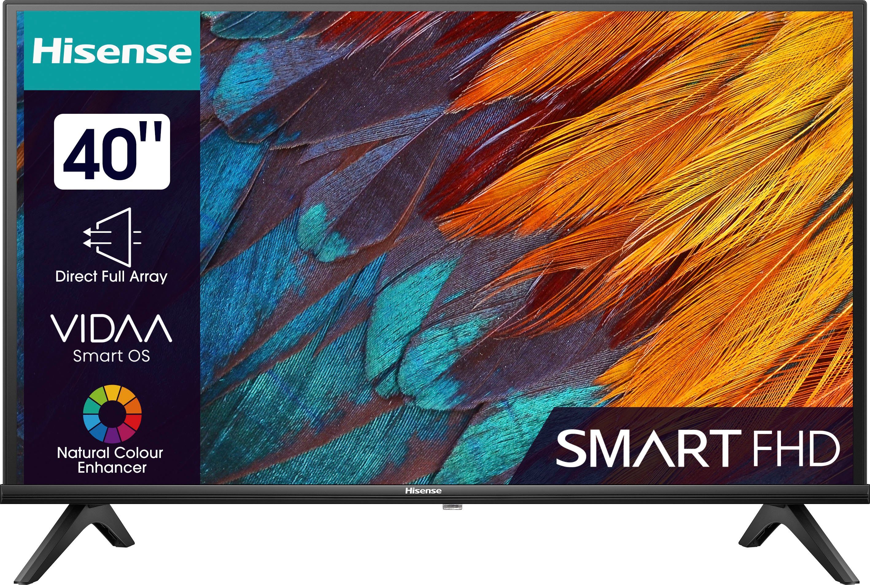 Hisense 40E41KT LED-Fernseher (100 cm/40 Zoll, Full HD, Smart-TV, Smart-TV,Triple Tuner DVB-T2 / T/C / S2 / S)