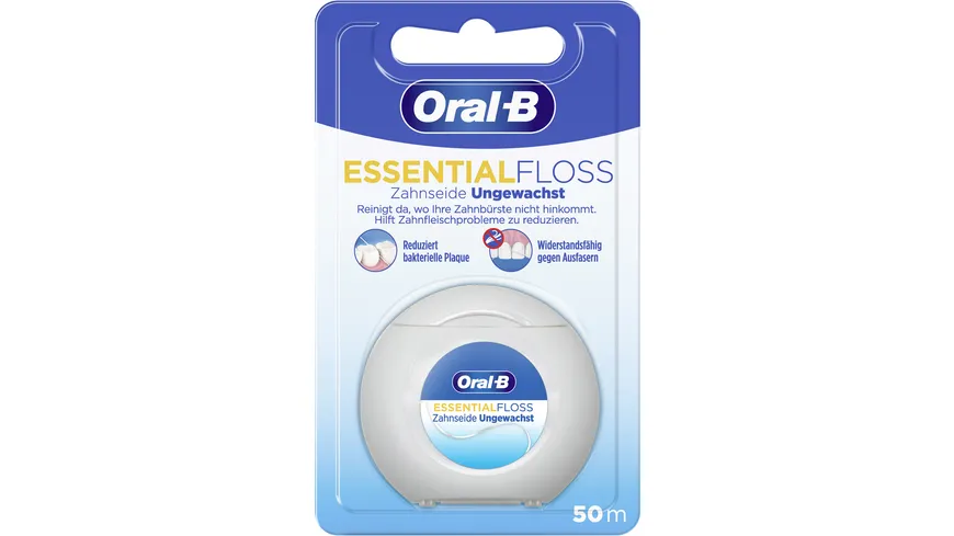 Oral-B Zahnseide Essential Floss ungewachst 50m 50 m