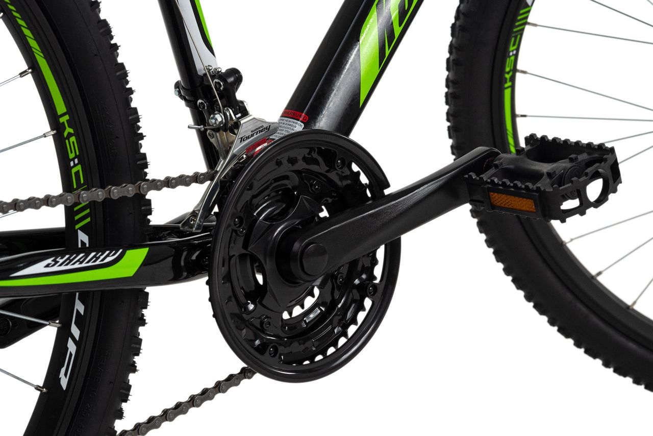 KS Cycling Mountainbike Hardtail 26'' Sharp schwarz-grün RH 51 cm