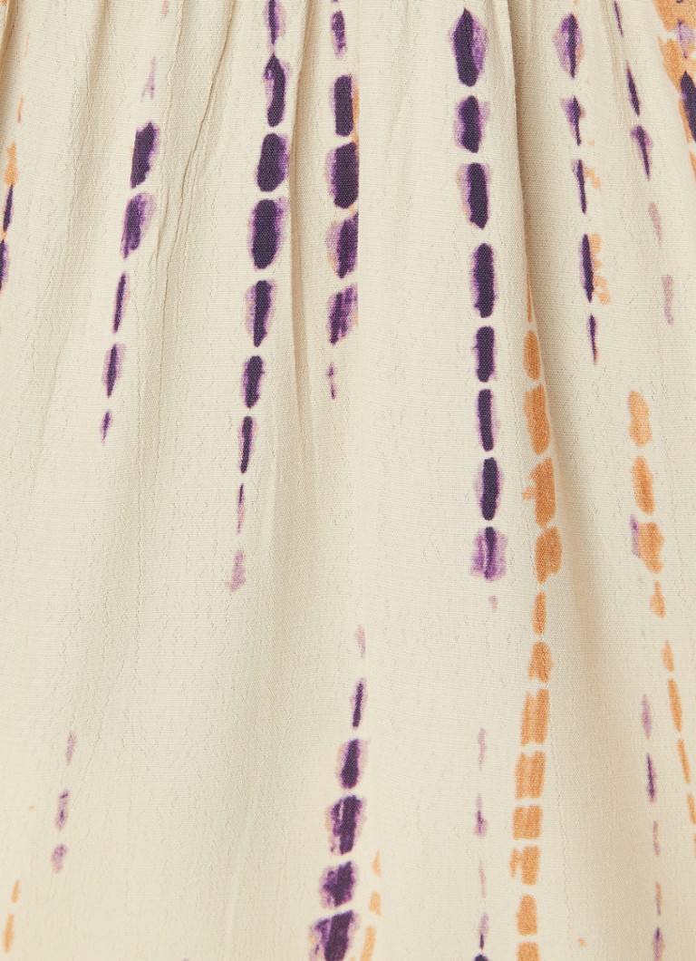 ba&sh Tunic with balloon sleeves and print