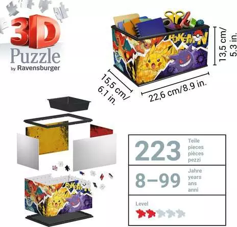 3D Puzzle Aufbewahrungsbox Pokémon