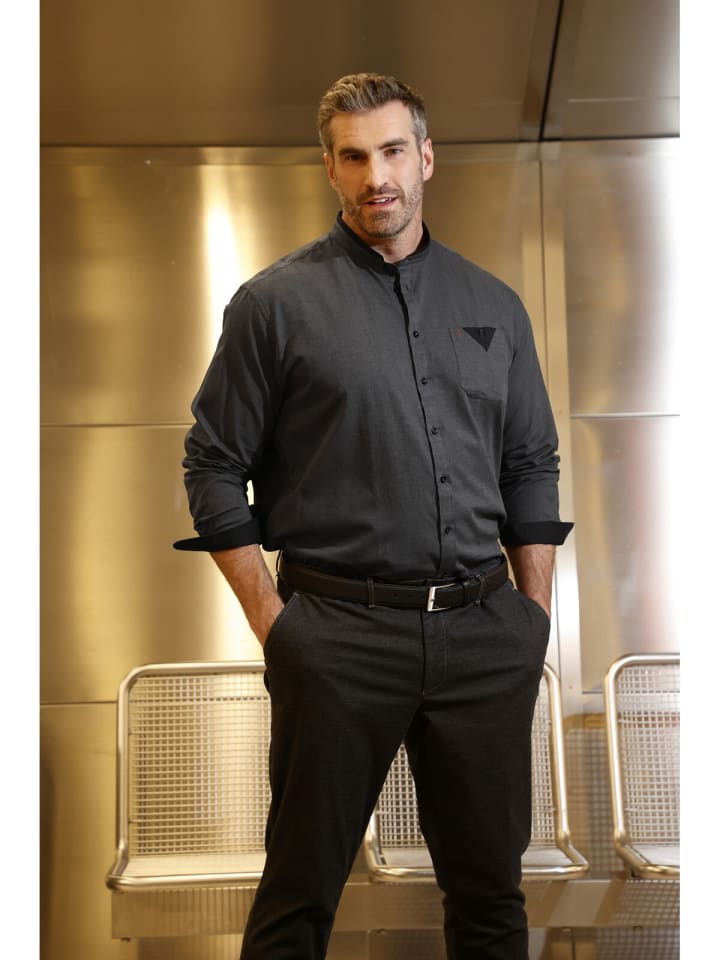 Charles Colby Tiefbundhose BARON HIAS in schwarz günstig kaufen