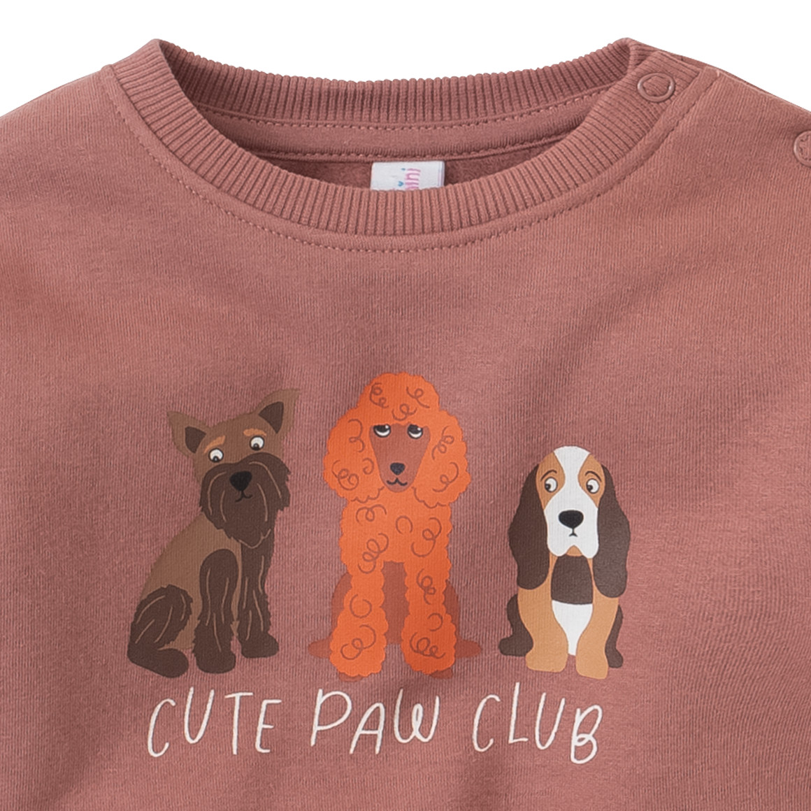 Baby Sweatshirt mit Hunde-Print