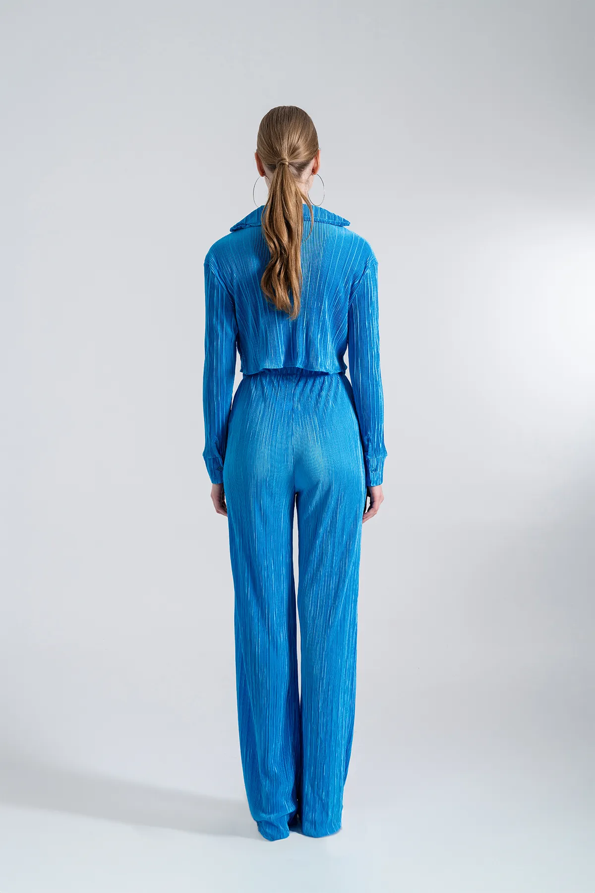 HOLLY LOLLY  Elastische Taille, flexible, bequeme Hose, Blau