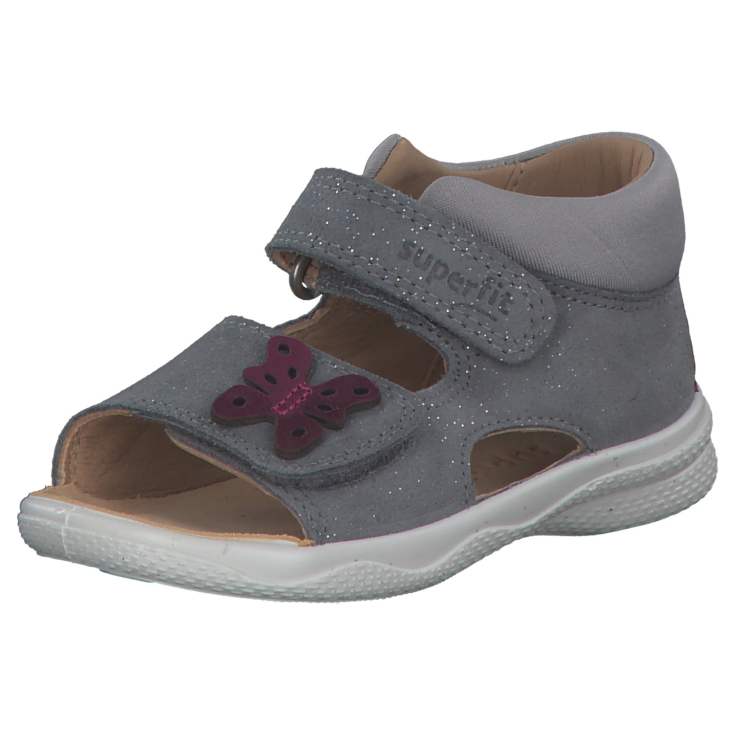 Superfit POLLY 600094, Sandalen (Kinder), Kinder, hellgrau
