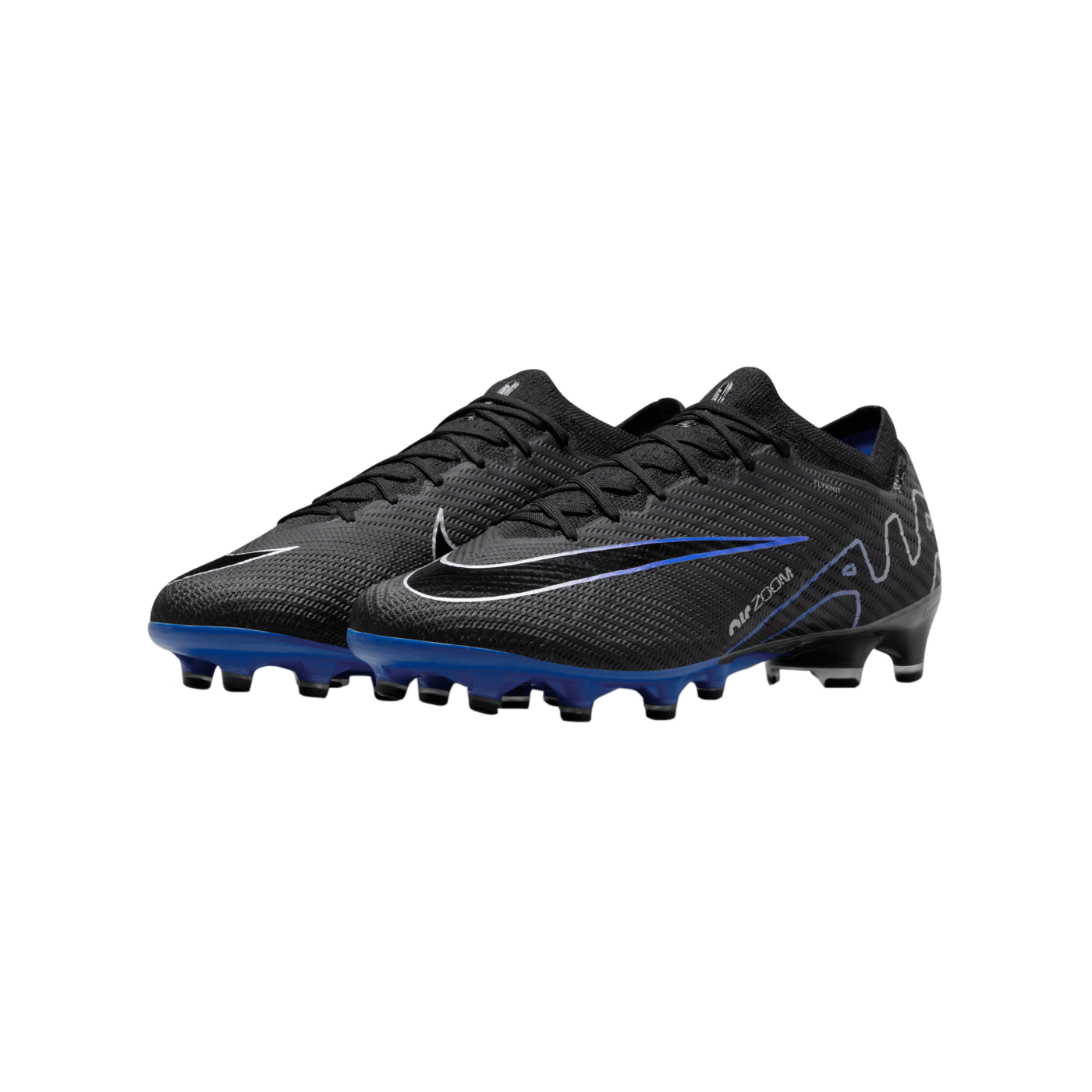 Nike Air Zoom Mercurial Vapor XV Elite AG-Pro Schwarz Silber Blau F040