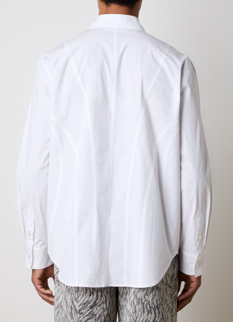 Camicia Louis Gabriel Nouchi dal taglio classico con impunture decorative.