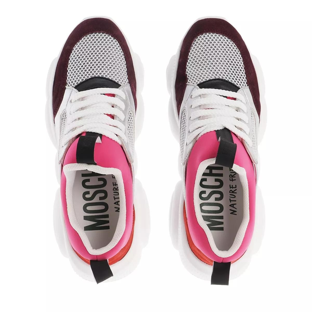 MOSCHINO Freizeit Schnürer weiss Low-Top Sneaker