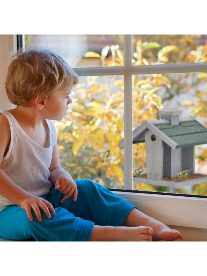 relaxdays Vogelfutterhaus in Grau/ Grün - (B)67 x (H)135 x (T)56 cm günstig kaufen onesize