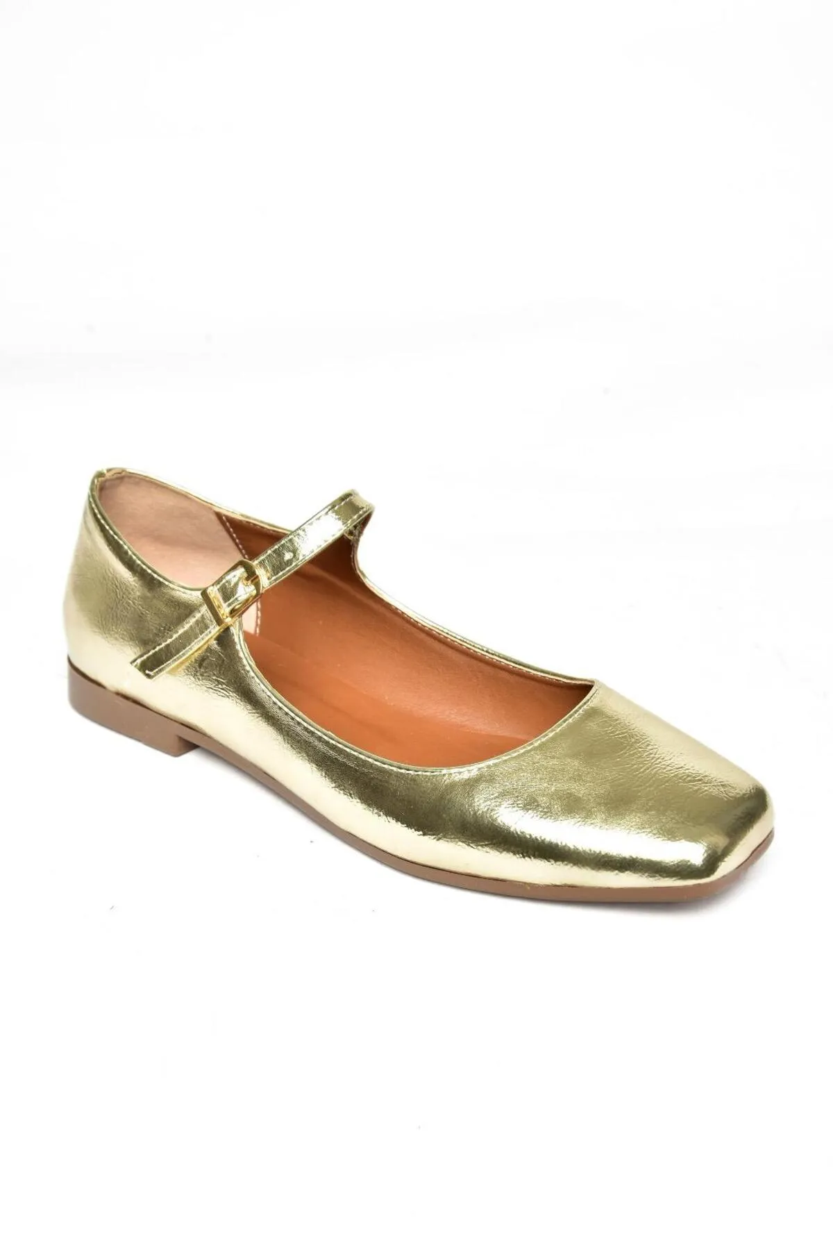 Fox Shoes  Ballerina - Goldfarben - Flacher Absatz