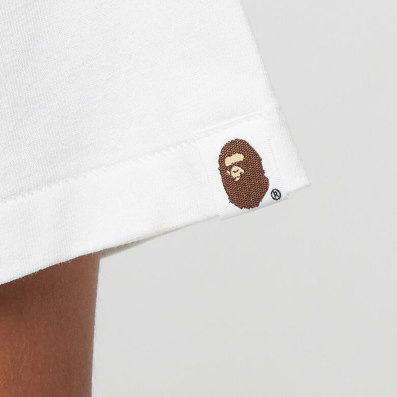 A Bathing Ape Honeycomb Camo Busy Works Tee M white x gray
