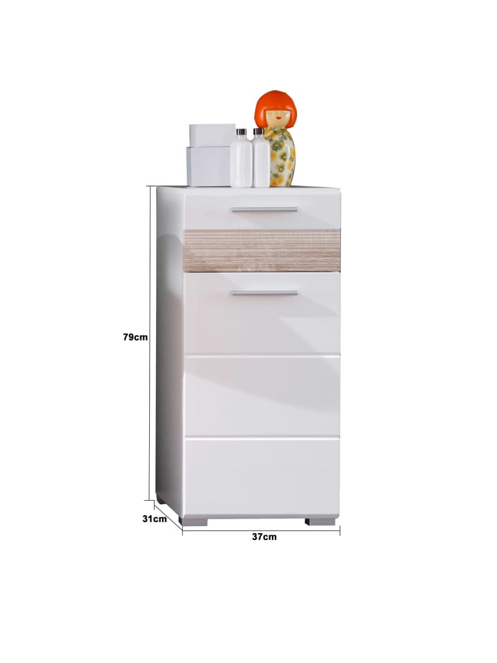 ebuy24 Badschrank Mezzo Weiß 37 x 31 cm günstig kaufen onesize