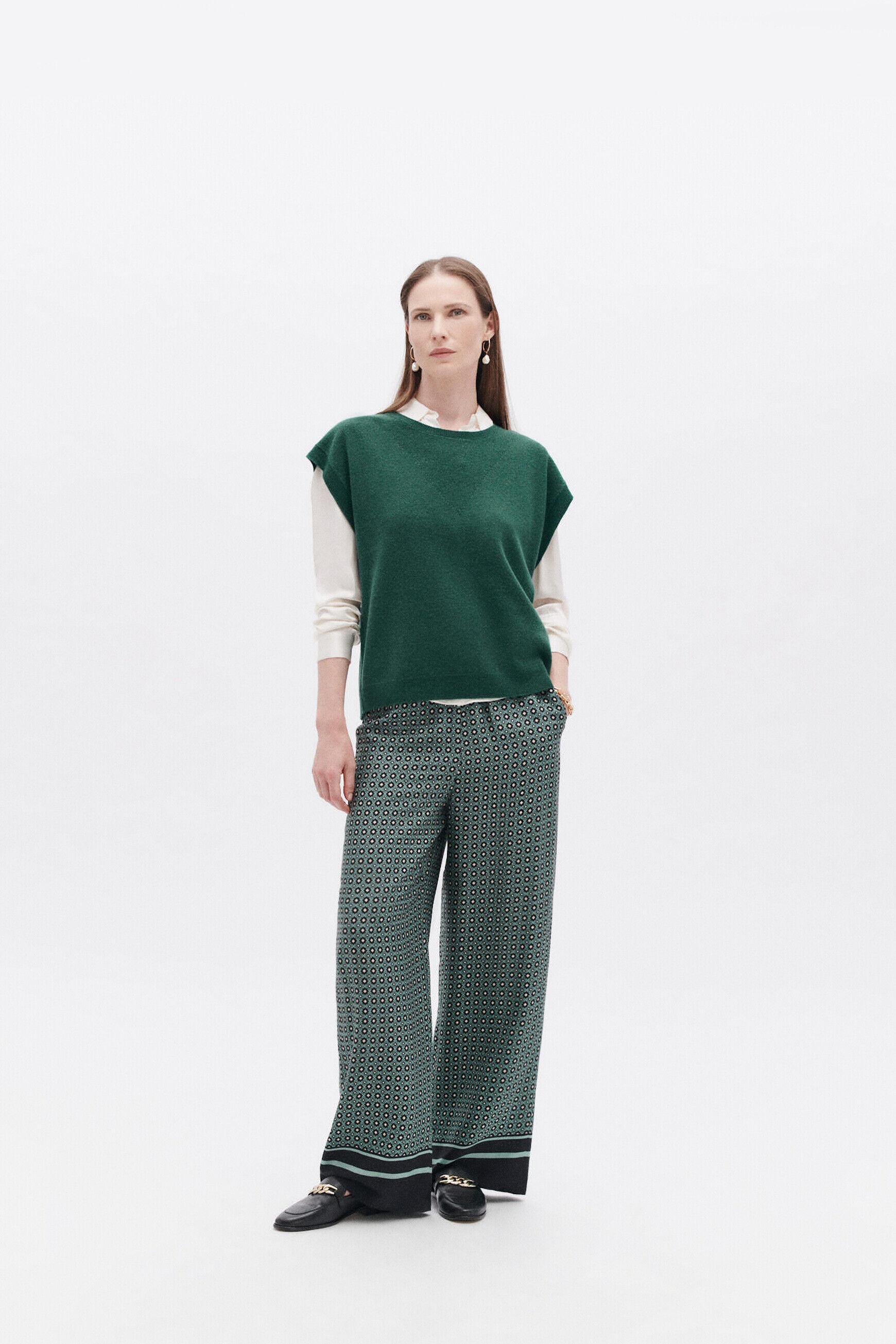 Pull mathilde vert fonce femme