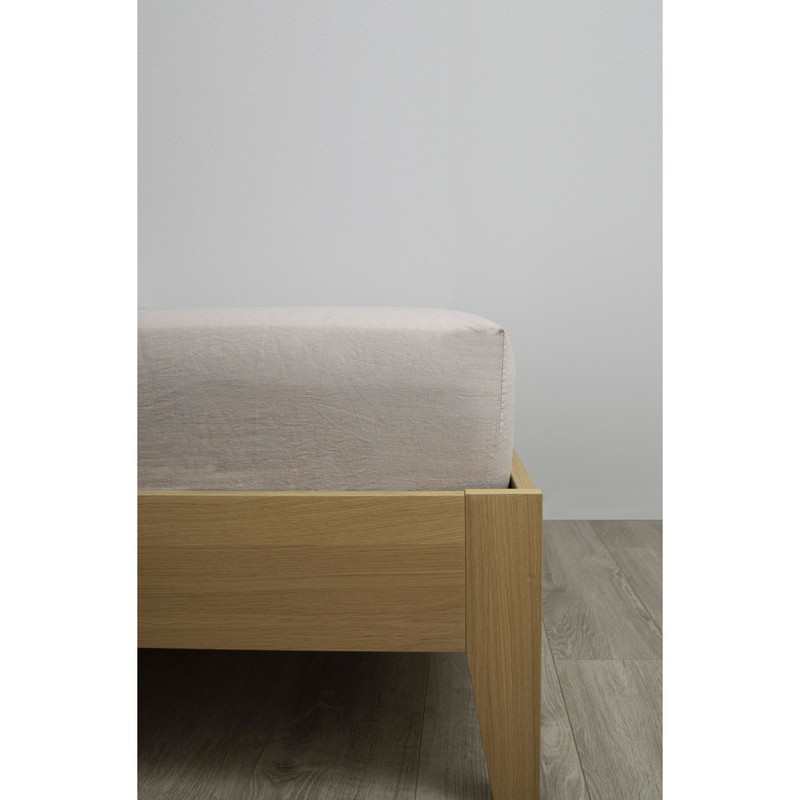 Drap housse Lin et Coton Bio 1 personne